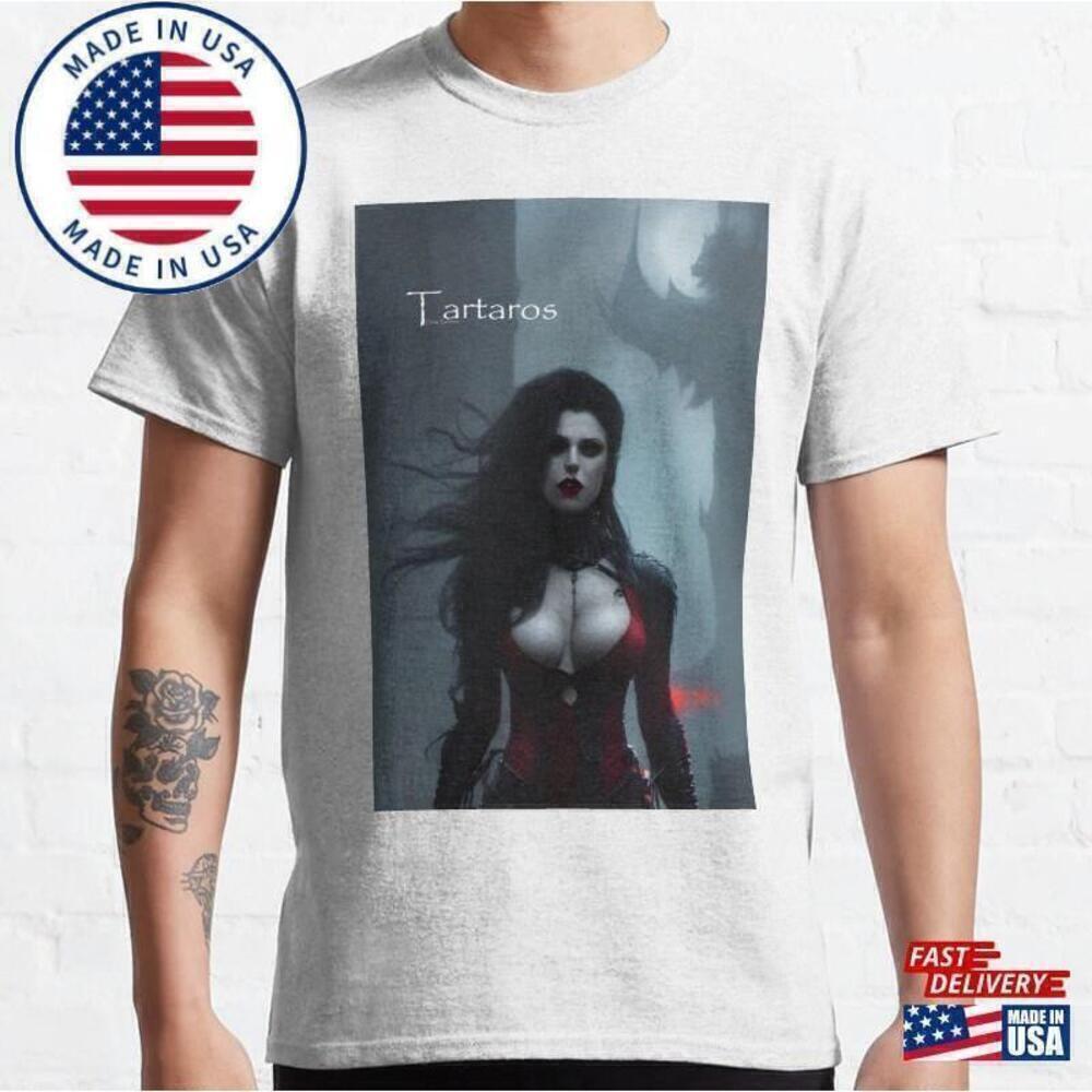 Seductive Vamp Gothic Aesthetic Dark Fantasy Graphic Unisex T-Shirt